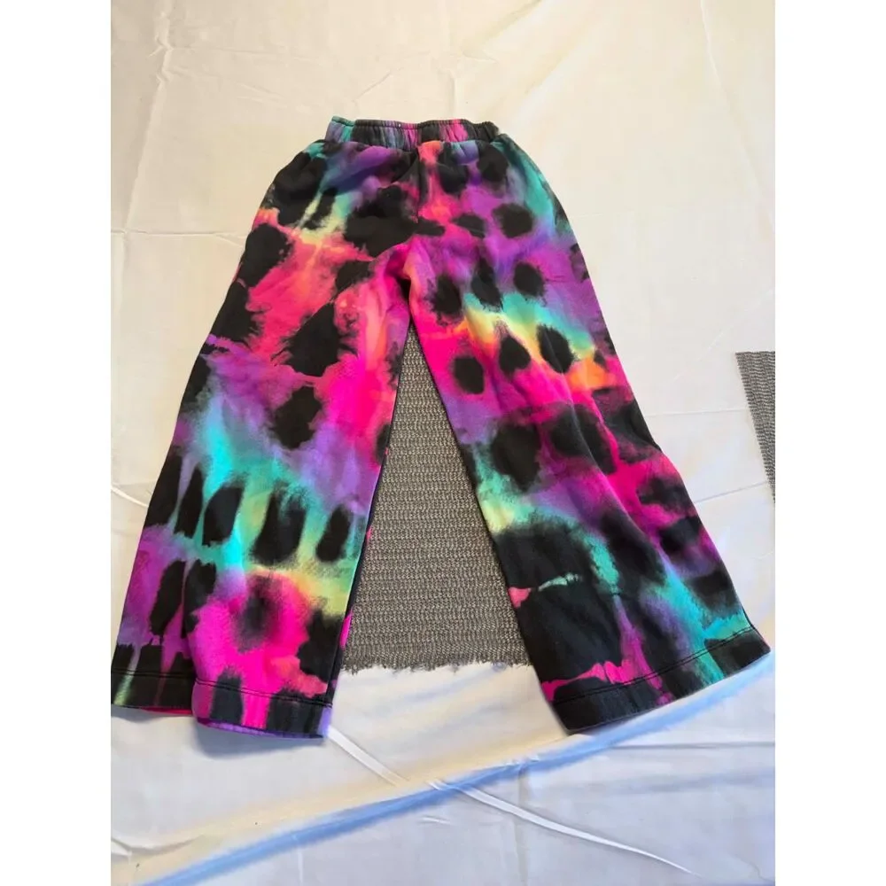 Justice 2004 Tie Dye Sweats Girls Size XS
